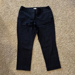 LOFT Curvy Skinny Ankle Pants - Black